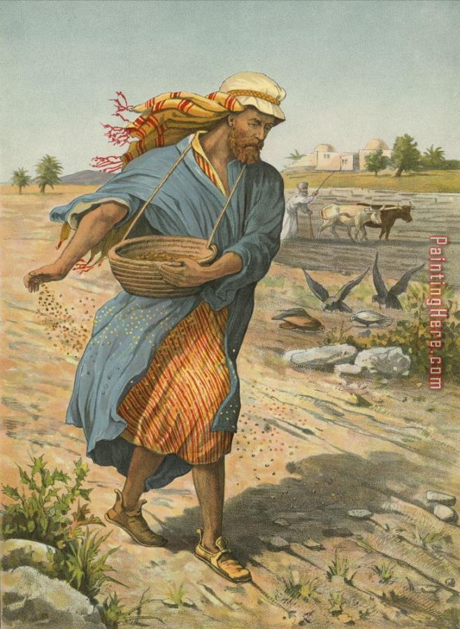 English School The Sower Sowing The Seed